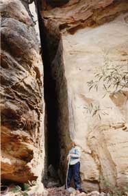 Dunns Swamp - climb through Split Rock